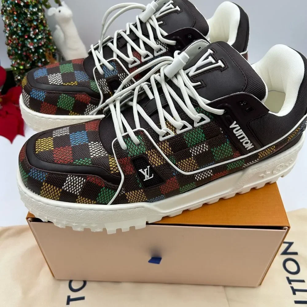 Men’s Louis Vuitton X Murakami trainer sneakers size 10 fits 11 US made in Italy - Picture 5 of 13